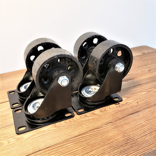 Cast Iron Casters, Metal Casters, Vintage Casters, Cast Iron Wheels