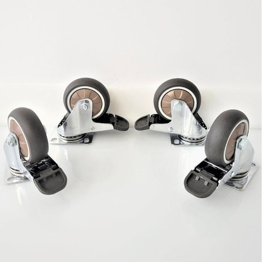 3" TPR Caster Wheels - Set of 4 Pcs