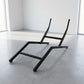 Indoor / Outdoor Lounge Chair Frame, Steel Chair Base, Black Powder Coated, Industrial Furniture