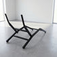 Indoor / Outdoor Lounge Chair Frame, Steel Chair Base, Black Powder Coated, Industrial Furniture