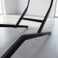Indoor / Outdoor Lounge Chair Frame, Steel Chair Base, Black Powder Coated, Industrial Furniture
