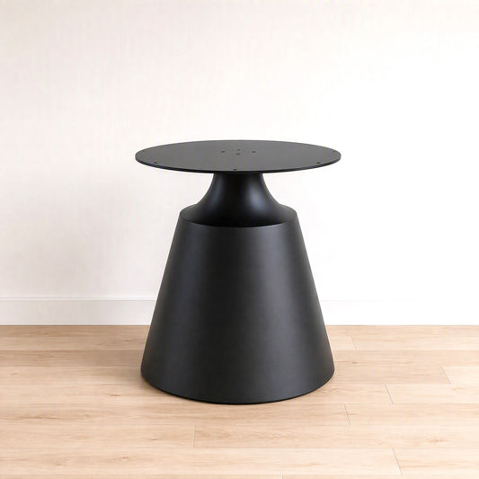 H28 x W28" Brass Color Cone Frustum Shape Round Dining Table Base