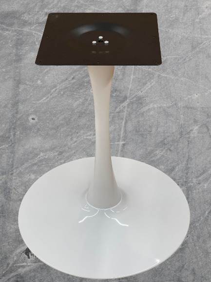 H28  x W24  Tulip Shaped Dining Table Leg KD- White.