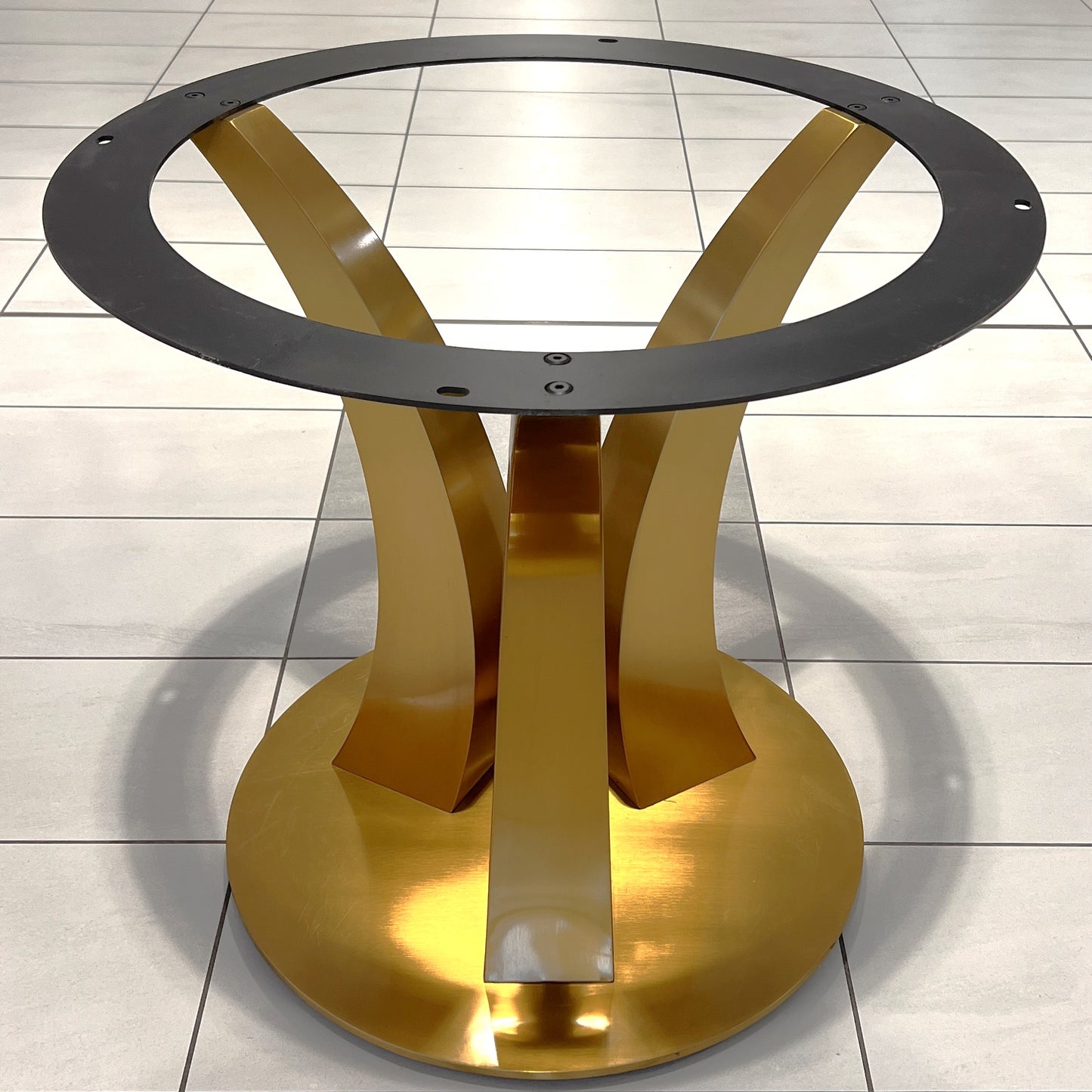 Gold table base, metal table base, pedestal table base, metal table legs, gold table legs, steel table base, steel table legs