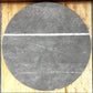 Round Sintered Stone Tabletop - Grey Marble