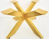 H16" x L30" x W30" ROUND Spider Shaped Coffee Table Legs - Gold