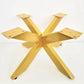 H16" x L30" x W30" ROUND Spider Shaped Coffee Table Legs - Gold