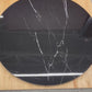 Round Sintered Stone Tabletop -Black Marble